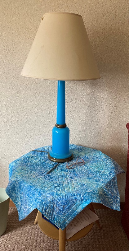 blue lamp