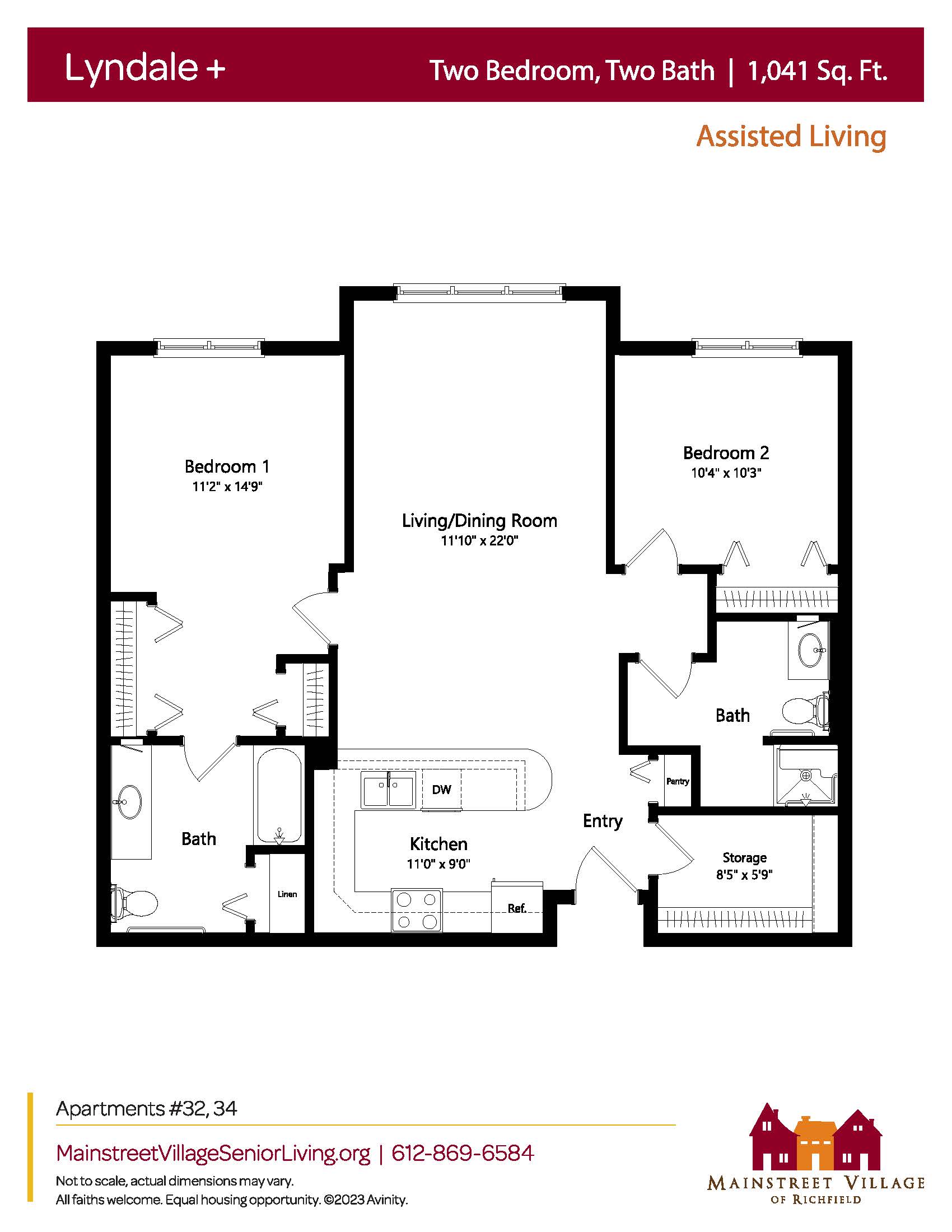 Floor plan for Lyndale+