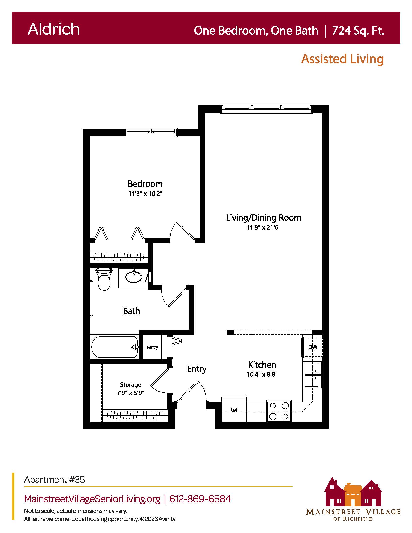 Floor plan for Alrich