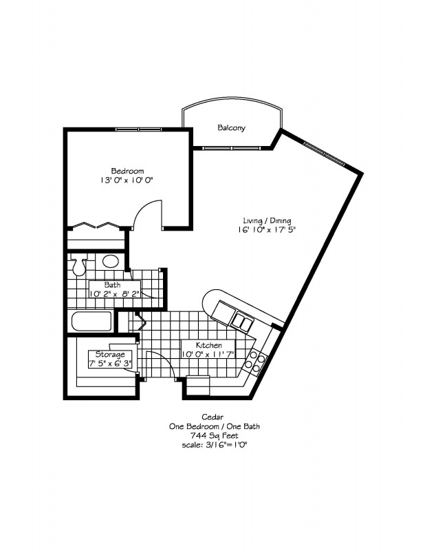 Floor plan for Cedar