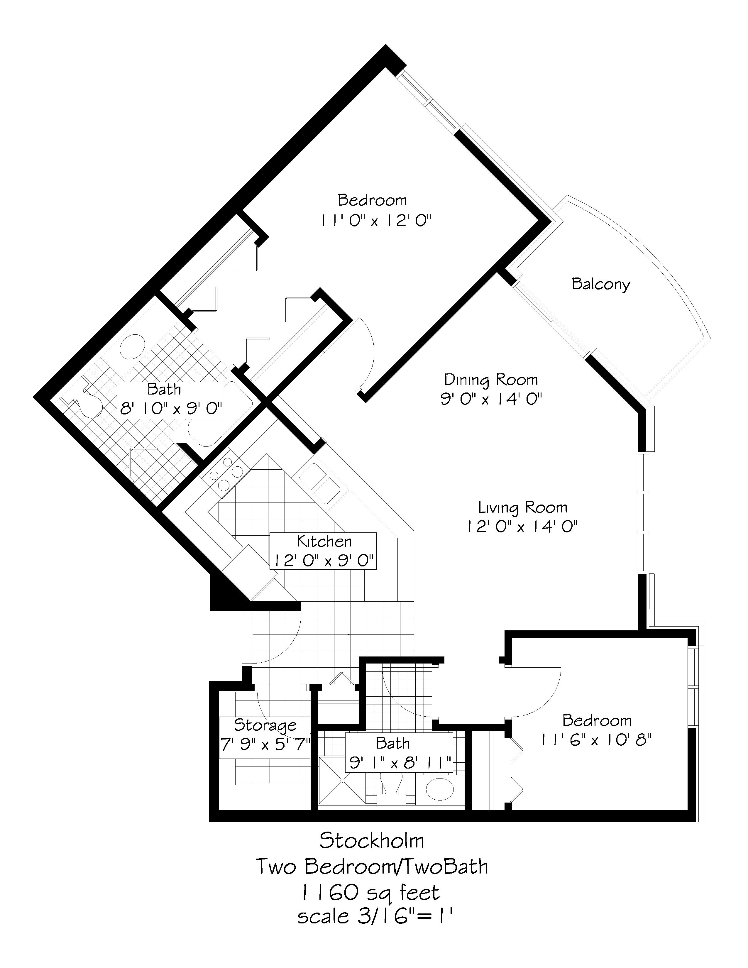 Floor plan for Stockholm