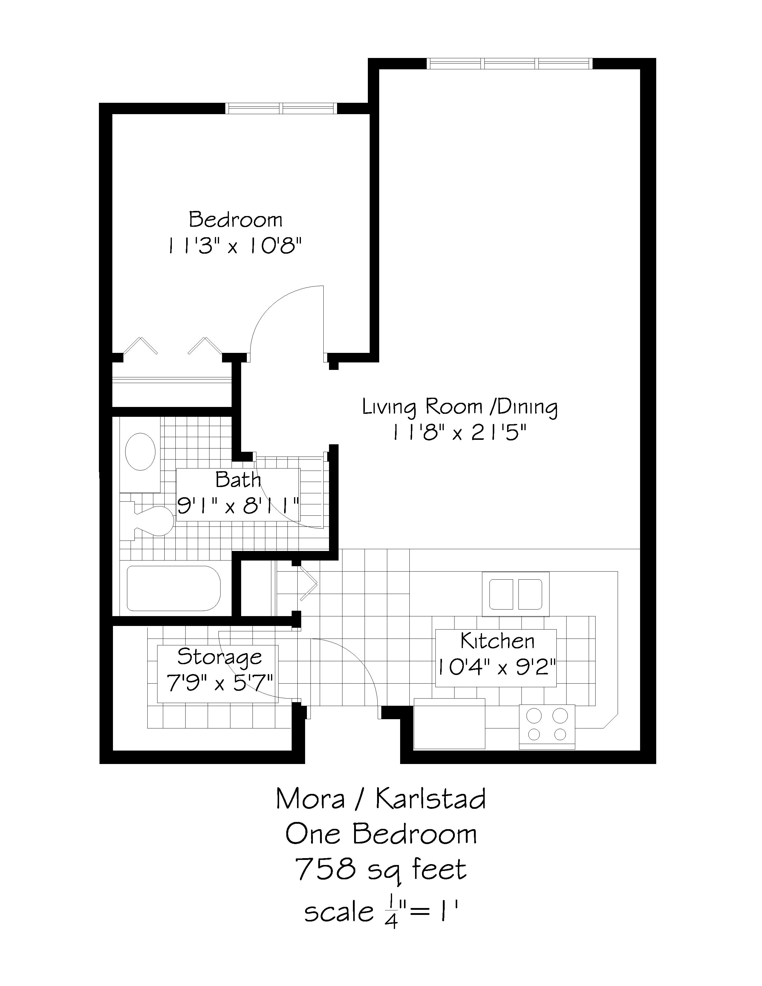 Floor plan for Mora / Karlstad