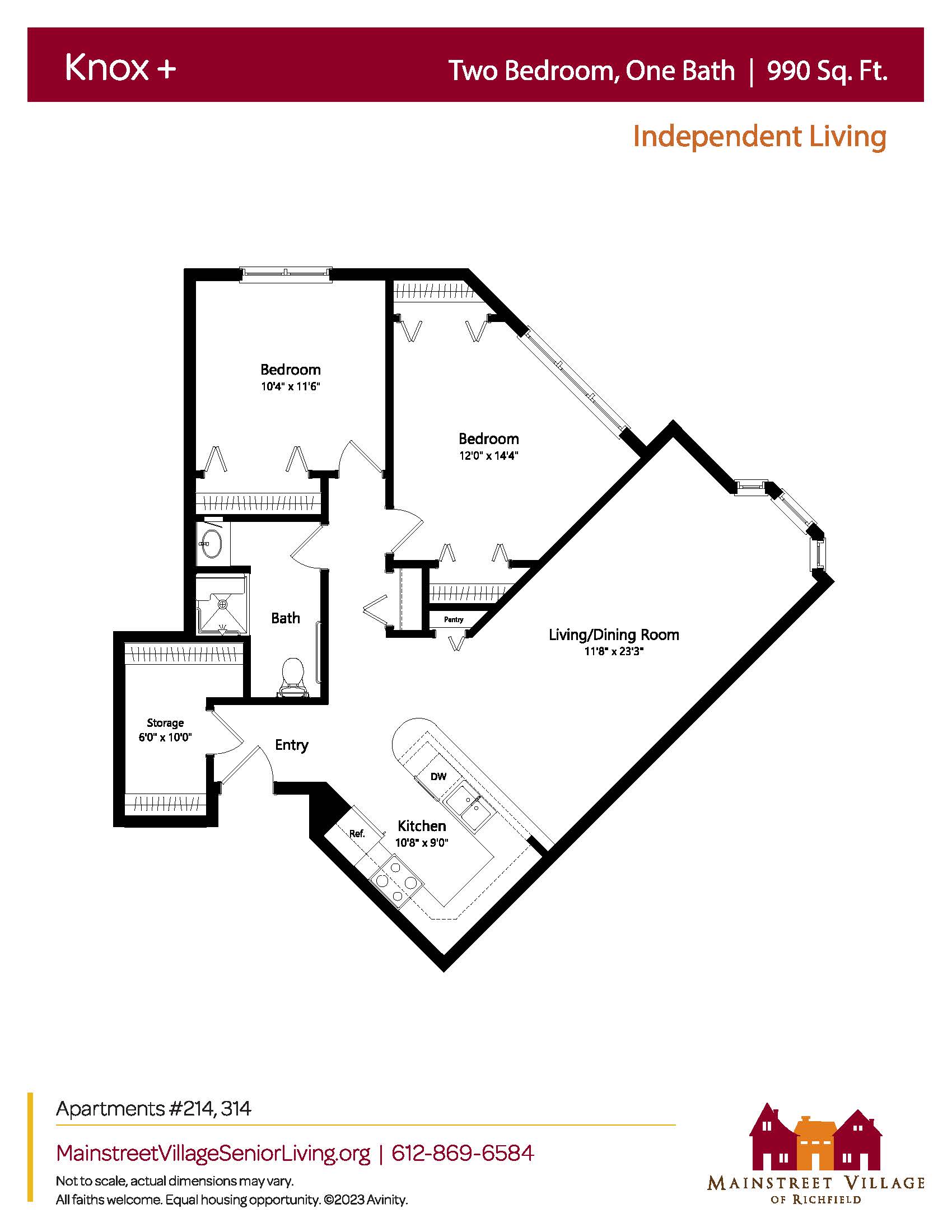Floor plan for Knox+