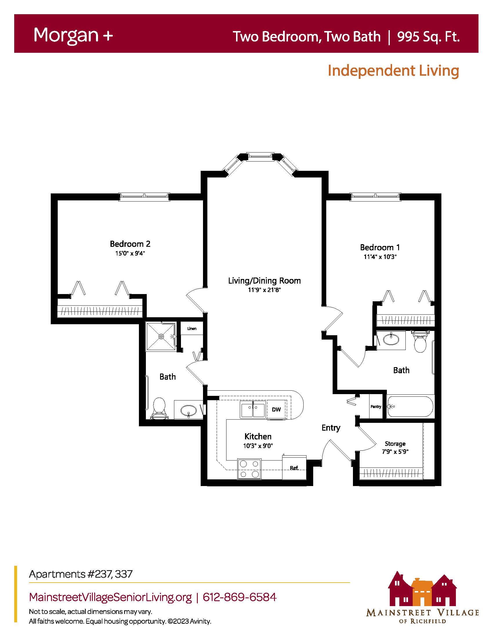 Floor plan for Morgan+