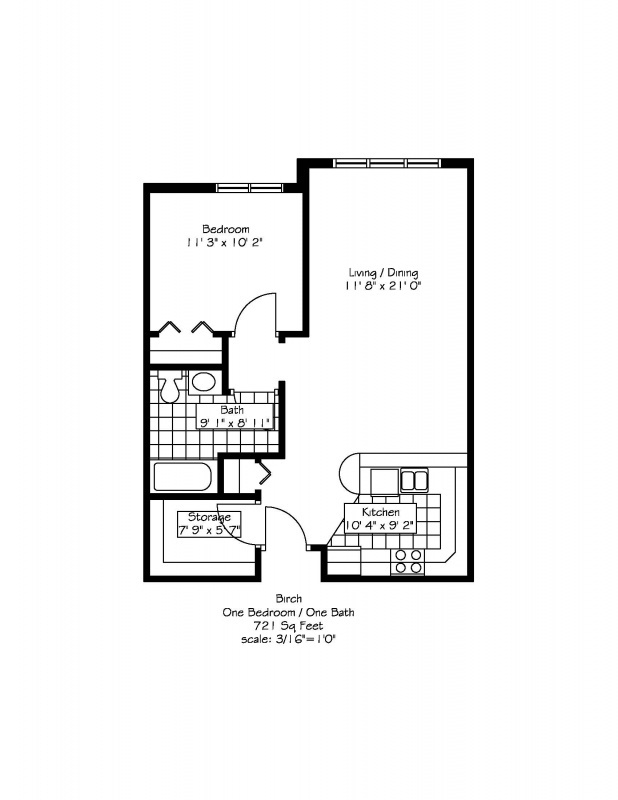 Floor plan for Birch