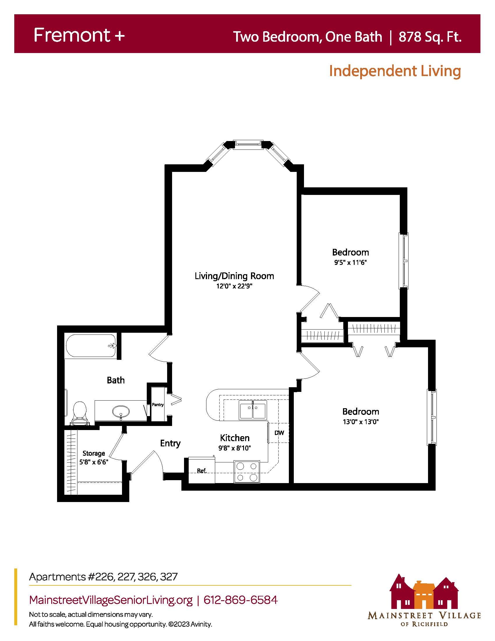 Floor plan for Fremont+