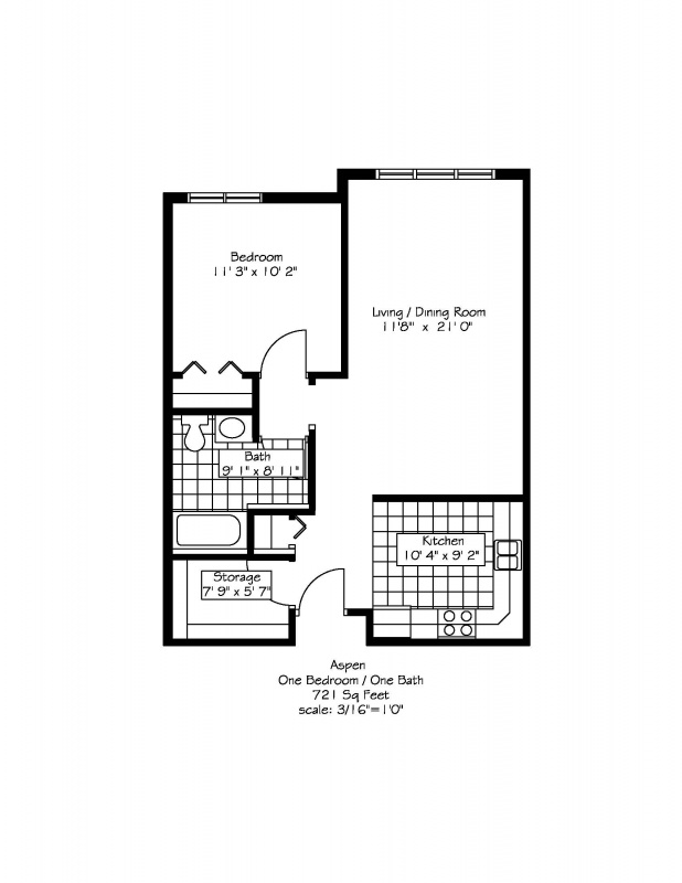 Floor plan for Aspen