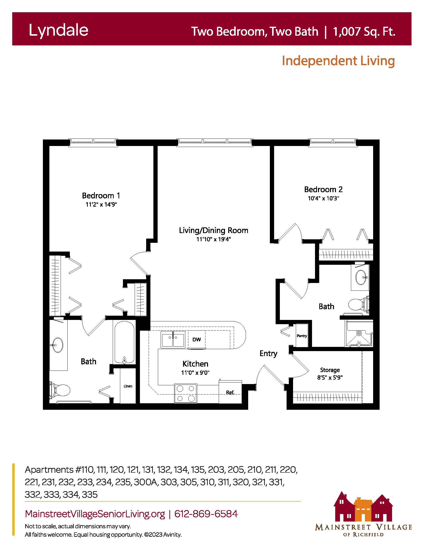 Floor plan for Lyndale