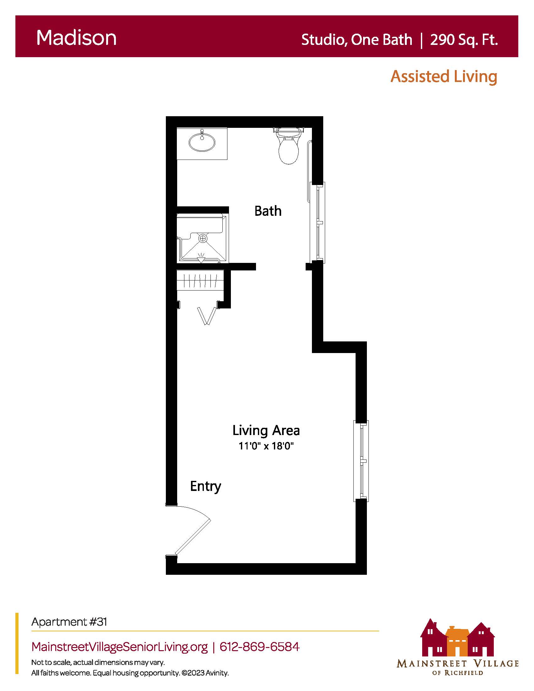 Floor plan for Madison