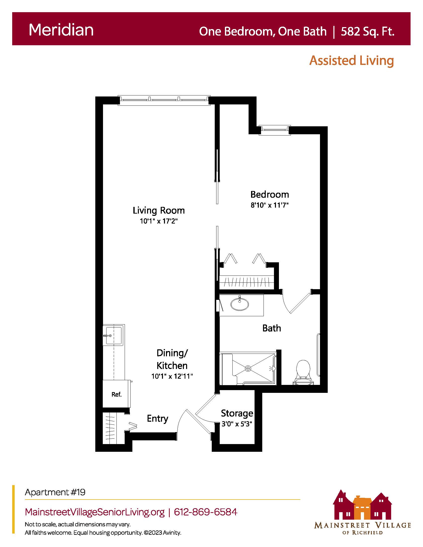 Floor plan for Meridian