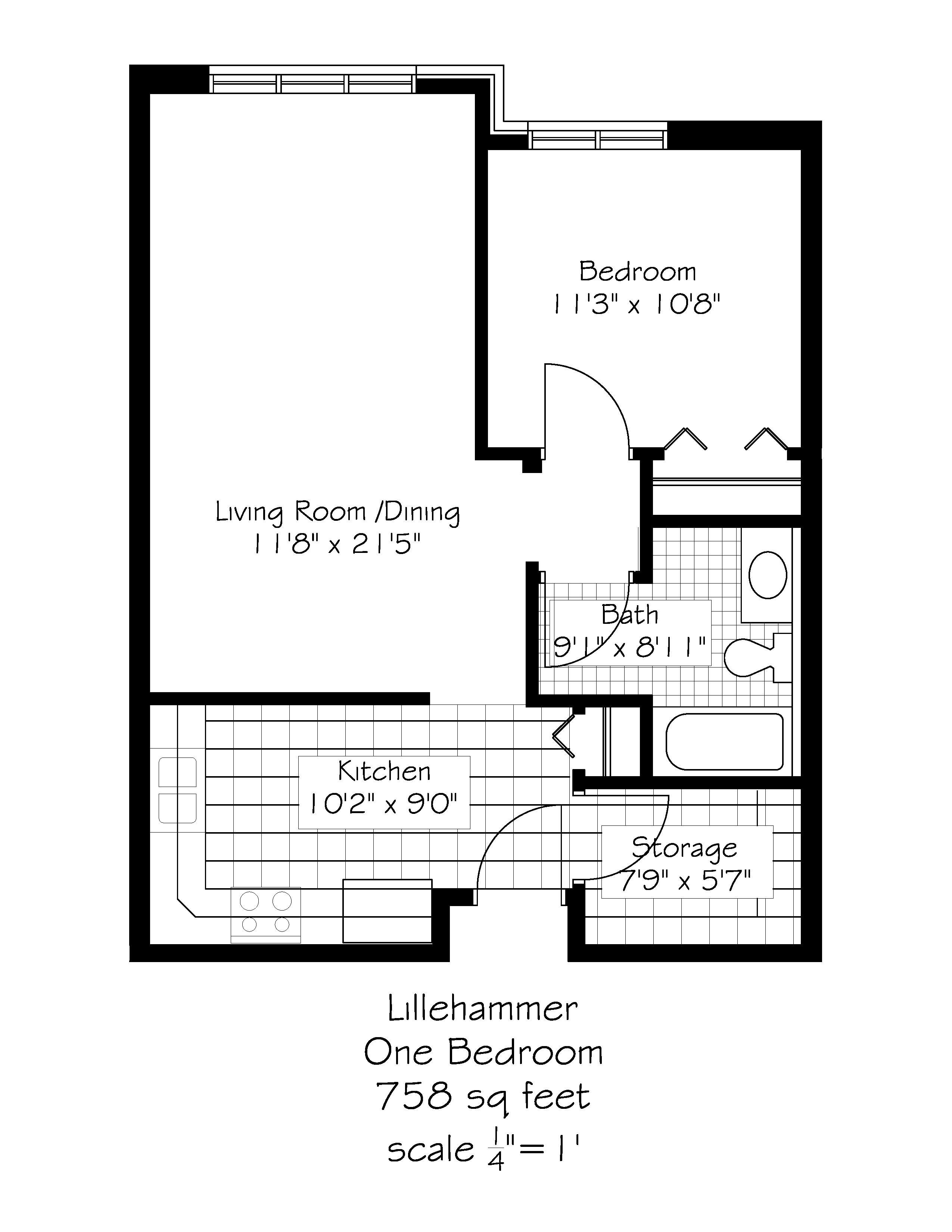 Floor plan for Lillehammer