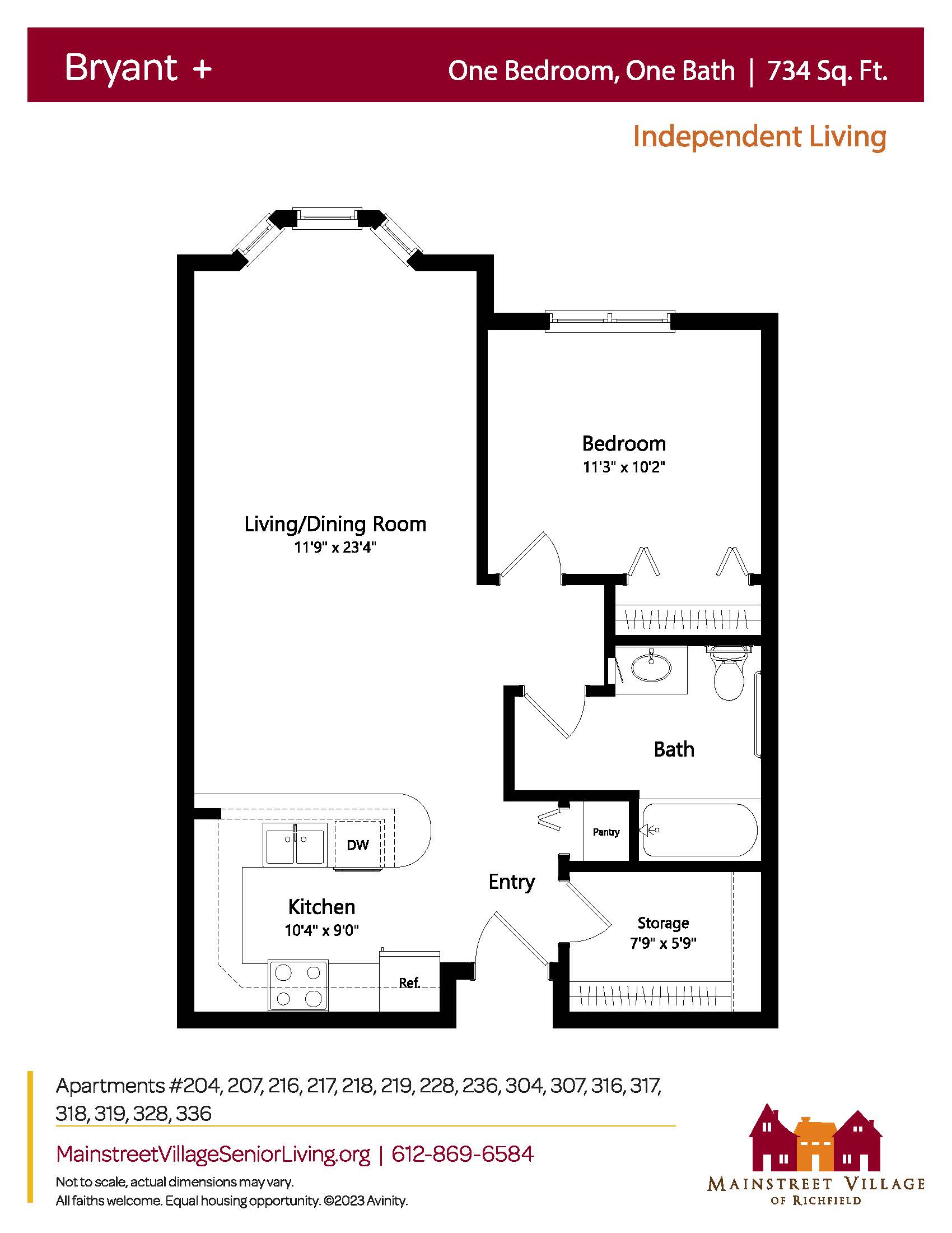 Floor plan for Bryant+