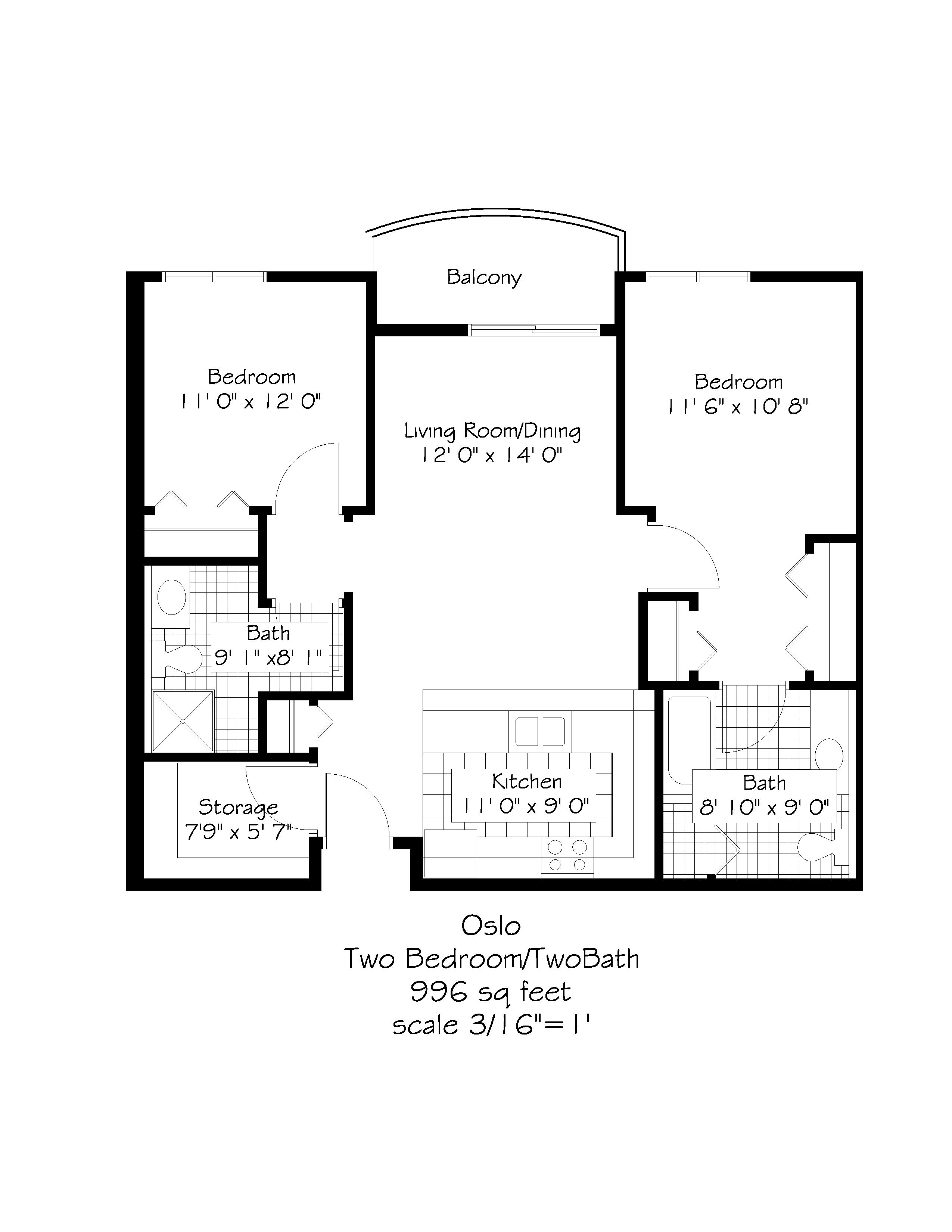 Floor plan for Oslo