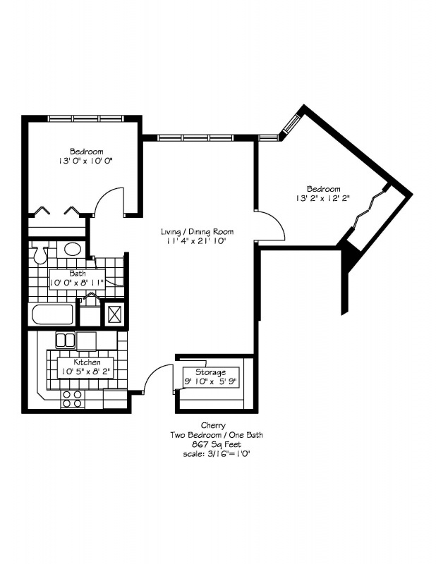 Floor plan for Cherry