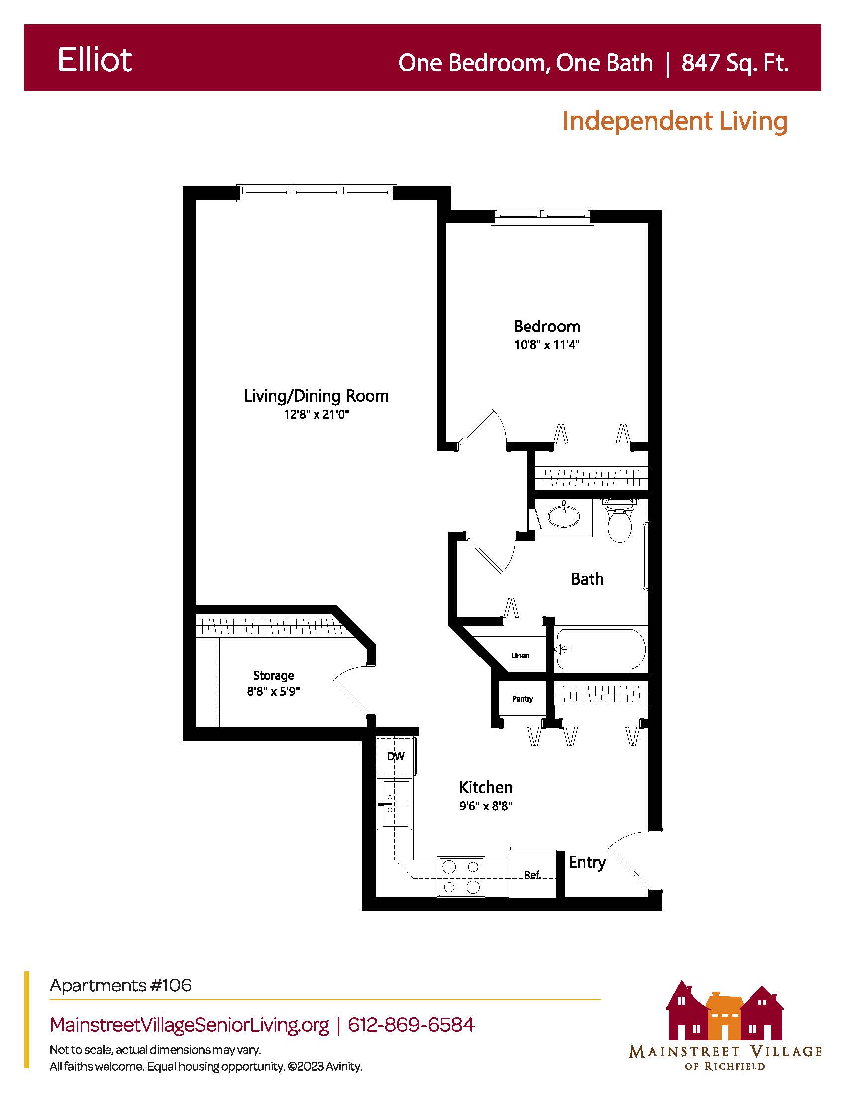 Floor plan for Elliot